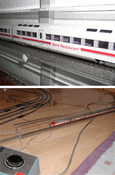 Vitrinenröhren schonen Zugkupplungen